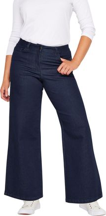 M&Co Womens Indigo Wide Leg Jeans - Womens