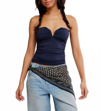 Free People Womens Round Two Tube Top In Black
