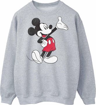 Disney Heren Traditioneel Golf Mickey Mouse Sweatshirt (Sportgrijs)