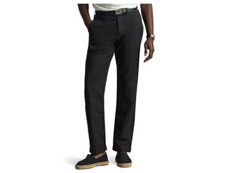 Polo Ralph Lauren Bedford Classic Fit Linen Cotton Pants Mens Casual Pants Polo Black : 34 32, Cotton/Linen