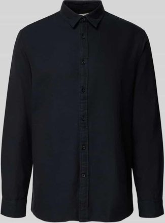 Selected Regular Fit Freizeithemd aus reiner Baumwolle Modell NOAH in Black, Größe XL