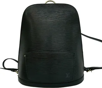 Louis Vuitton Black Leather Backpack (Pre-Owned)