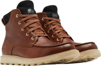 Sorel Mens Madson Ii Moc Toe Wp Boots In Gaucho Tan, Oatmeal