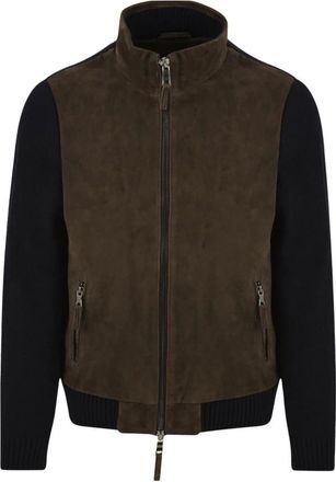 The Jack Leathers Giacca in maglia Francis - - Jackets - Uomo - Marrone - 4XL