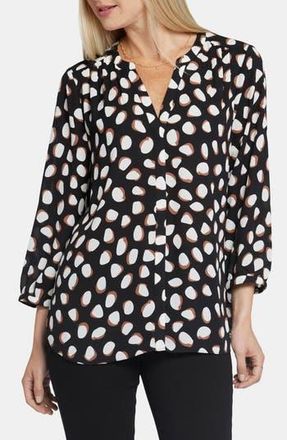 NYDJ Pintuck Blouse in Matilda Dot at Nordstrom Rack, Size X-Small