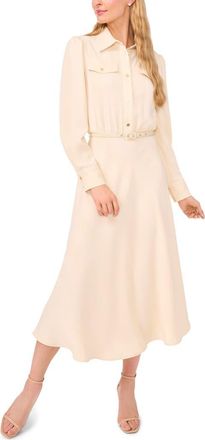 Ted Baker Isabelle Long Sleeve Shirtdress in Rutabaga at Nordstrom, Size 14