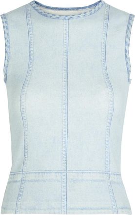 Rag & Bone Rag & Bone Mirimar Printed Stretch-cotton Tank - Blue - S (UK8-10 / S)