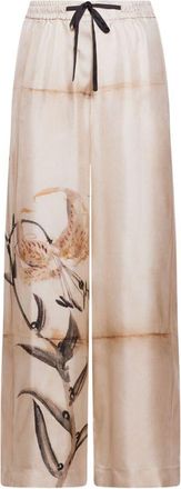 Pierre-Louis Mascia Womens Printed Silk Trousers