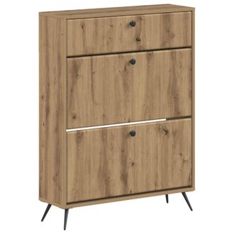 vidaXL Armario Zapatero Breda 78 X 24 X 103 Cm Madera De Ingenier&iacute;a Vidaxl