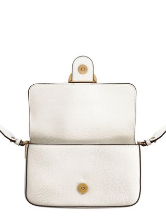 Pinko Womens Mini Love Bag White Leather Shoulder