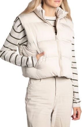 Thread & Supply Issey Puffer Vest in Cream at Nordstrom, Size Medium