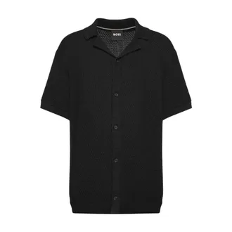 HUGO BOSS Overhemden, Heren, Zwart, M, Katoen, Boss C Iconico Maat: XL, kleur: Zwart