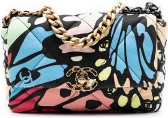 Chanel Pre-owned 19 Flap Bag - Dames - Vintage Schoudertas - Veelkleurig - ONE Size - Leer - Vintage