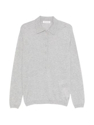 Frankie Shop Tala Knit V-Neck Polo