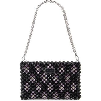 Kate Spade New York Purl Flower Beaded Mini Shoulder Bag in Black Multi at Nordstrom Rack