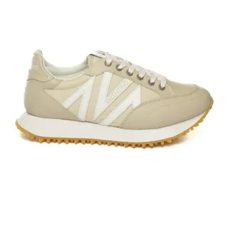 Mario Valentino Schoenen, Dames, Beige, 36 EU, Leer, Lace-up Lage Sneakers