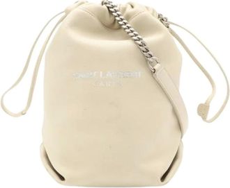 Saint Laurent Pre-owned Pouch Shoulder Bag - Pre-owned - Mujer - Beige - ONE SIZE