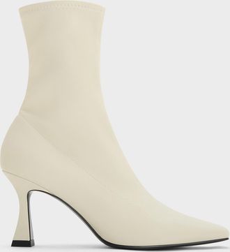 Charles & Keith Elongated Square-Toe Ankle Boots