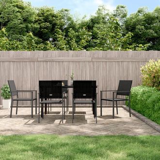 vidaXL Juego De Comedor Para Jard&iacute;n 7 Piezas Rat&aacute;n Sint&eacute;tico Y Acero Vidaxl