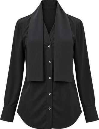 Tela Camicia Manica Lunga Deanna - - Blouses & Shirts - Donna - Nero - S