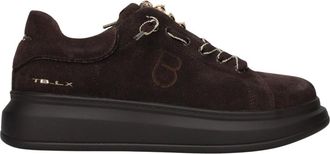 Tosca Blu Schoenen, Dames, Bruin, 38 EU, Leer, Chic Sneaker