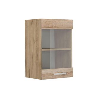 Vicco Armario De Cocina Con Vidrio R-line, Sonoma, 40 Cm