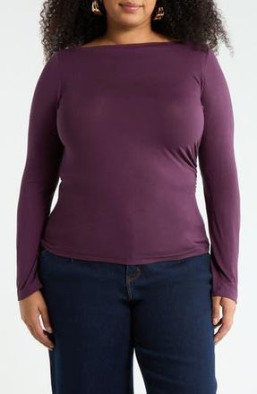 Renee C Boat Neck Top in Eggplant at Nordstrom Rack, Size 1 X