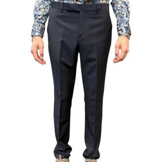 Paul Smith Broeken, Heren, Blauw, W34, Wol, Soho Slim Broeken