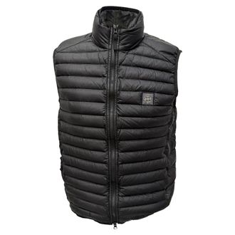 Stone Island Packable Down Vest in Black Nylon