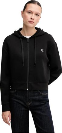A|X Armani Exchange Dames, Sweatshirts & Hoodies, Zwart, Maat: XS Katoen