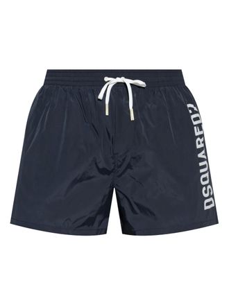 Dsquared2 logo-print swim shorts - Blue