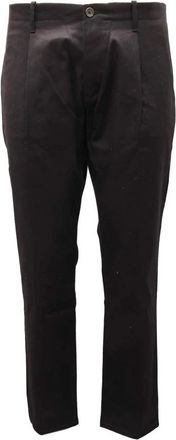 Nine In The Morning Plooi Effect Broek Made in Italy - Heren - Chinos - Zwart - M - Broeken