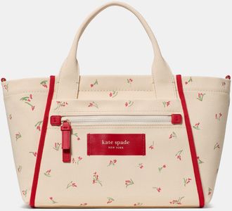Kate Spade New York Dash Vibrant Buds Canvas Tote Bag