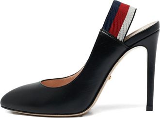 Gucci Pumps in pelle con cinturino posteriore - Nero