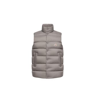 Moncler Moncler Tibb Down Vest, Men, Grey, Size: 0