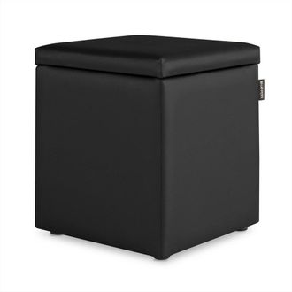 Happers Puff Cubo Arc&oacute;n Polipiel Negro 1 Unidad Negro