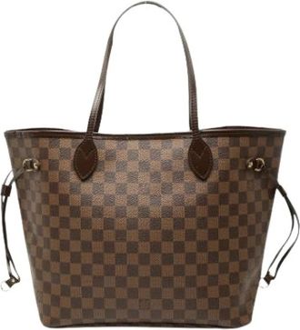 Louis Vuitton Pre-owned Neverfull MM - Dames - Vintage Shopper - Bruin - ONE Size - Tweed - Vintage