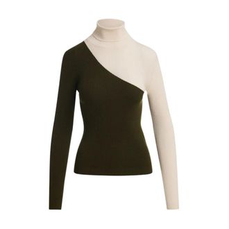Essentiel Koncert Bicolour Turtleneck - - Knitwear - Donna - Verde - S