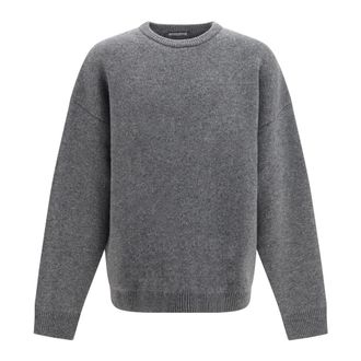 Balenciaga Jersey de punto City con cuello redondo - Knitwear - Hombre - Gris - L