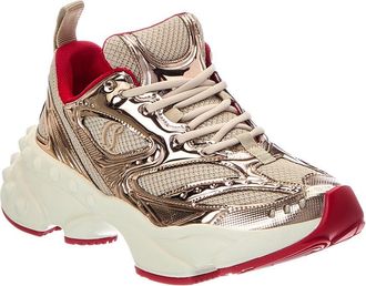 Christian Louboutin So Flo Leather & Canvas Sneaker