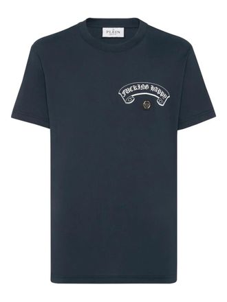 Philipp Plein back-logo crew-neck T-shirt - Blue
