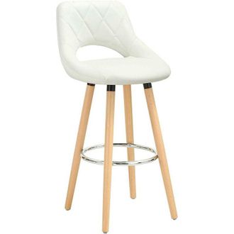 Woltu Woltu - Breakfast Kitchen Counter bar stools chairs Wood Legs barstools High stools White