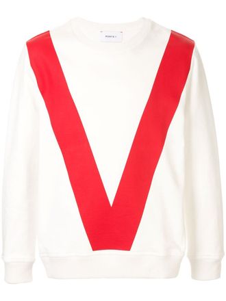 Ports V Sweater met print - Wit