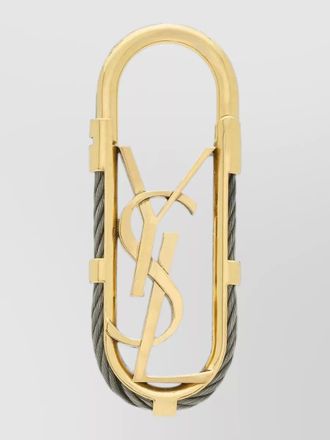 Saint Laurent metal cable key ring