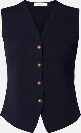 Max Mara Cr&ecirc;pe vest