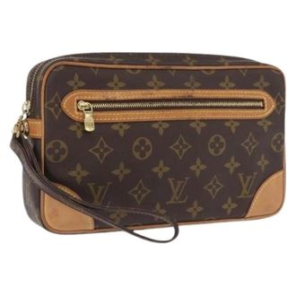 Louis Vuitton Clutch in Canvas Pre-owned - - Pre-owned - Donna - Marrone - ONE SIZE