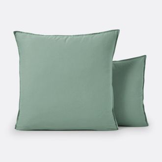 La Redoute Interieurs Effen kussensloop in gewassen katoen, Scenario