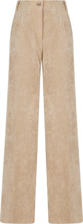 Herno Light Camel Polyester-Blend Pants