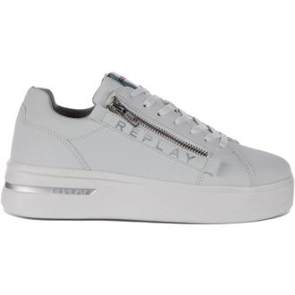 Replay Sneakers, female, White, 4 UK, Zip Trainer