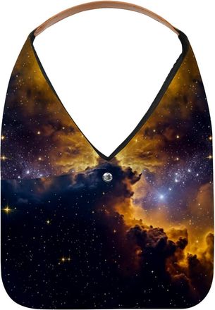 Generic Stars Nebula Reusable Lightweight Grocery Bags - Foldable Into Compact Pouch, Washable & Sturdy, Multipurpose for Shopping and Travel